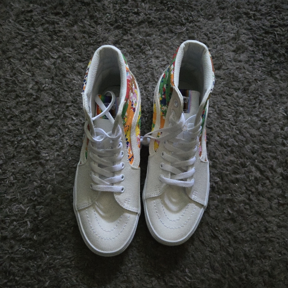 Vans Sk8 Hi Together As Ourselves Women Size 8 White Multi 032026 - Picture 2 of 8